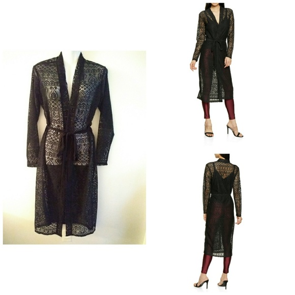 Ups & Downs Tops - Ups and Downs Lace Duster